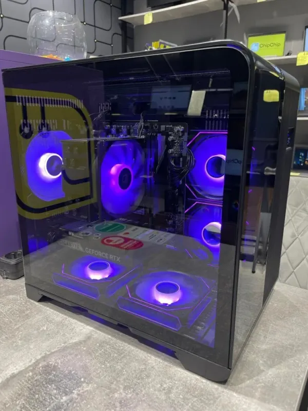 Ігровий ПК 1stPlayer RT5 Black FORSAGE Tower / AMD Ryzen 5 5500 (6 (12) ядер по 3.6 - 4.2 GHz) / 16 GB DDR4 / 512 GB SSD / AMD Radeon RX 570, 8 GB GDDR5, 256-bit б/в - зображення 4