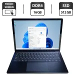 Ультрабук Б-клас Microsoft Surface Laptop 3 1868 / 13.5" (2256x1504) IPS Touch / Intel Core i7-1065G7 (4 (8) ядра по 1.3 - 3.9 GHz) / 16 GB DDR4 / 512 GB SSD / Intel Iris Plus Graphics / WebCam б/в