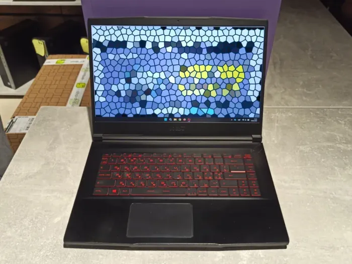 Ігровий ноутбук MSI GF65 Thin 10UE-083NE / 15.6" (1920x1080) IPS / Intel Core i5-10200H (6 (12) ядер по 2.5 - 4.5 GHz) / 32 GB DDR4 / 960 GB SSD / nVidia GeForce RTX 3060, 6 GB GDDR6, 192-bit / WebCam б/в - зображення 2