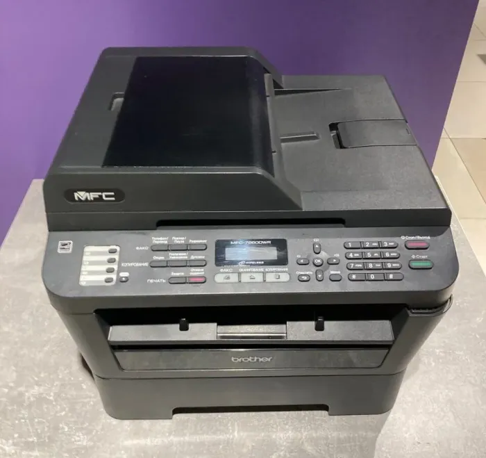 БФП Brother MFC-7860DWR / Лазерний монохромний друк / 2400 x 600 dpi / A4 / 26 стор/хв / USB 2.0, Ethernet, WiFi б/в - зображення 2