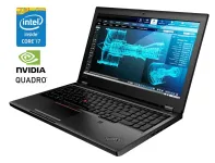 Мобільна робоча станція Б-клас Lenovo ThinkPad P52 / 15.6" (1920x1080) IPS / Intel Core i7-8850H (6 (12) ядер по 2.6 - 4.3 GHz) / 32 GB DDR4 / 512 GB SSD NVMe / nVidia Quadro P3200 Max-Q, 6 GB GDDR5, 192-bit / WebCam б/в
