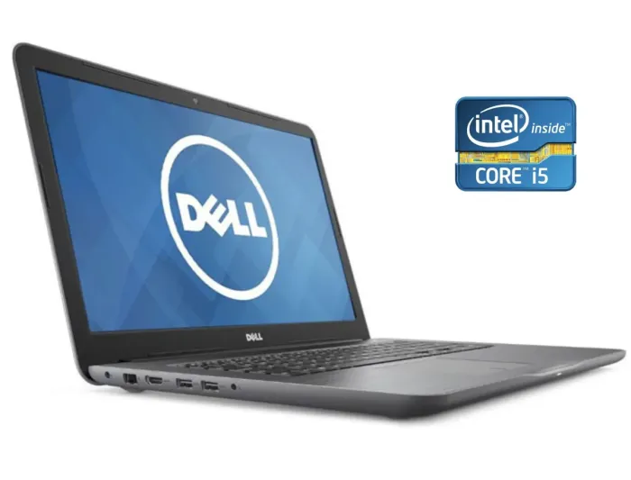 Ноутбук Б-клас Dell Inspiron 17 5767 / 17.3" (1600x900) TN / Intel Core i5-7200U (2 (4) ядра по 2.5 - 3.1 GHz) / 8 GB DDR4 / 480 GB SSD / Intel HD Graphics 620 / WebCam / Win 10 Home б/в - зображення 1