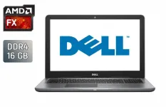 Ноутбук Dell Inspiron 5565 / 15.6" (1366x768) TN / AMD FX-9800P (4 ядра по 2.7 - 3.6 GHz) / 16 GB DDR4 / 480 GB SSD / AMD Radeon R8 M445DX, 4 GB DDR3, 128-bit / WebCam / Windows 10 б/в