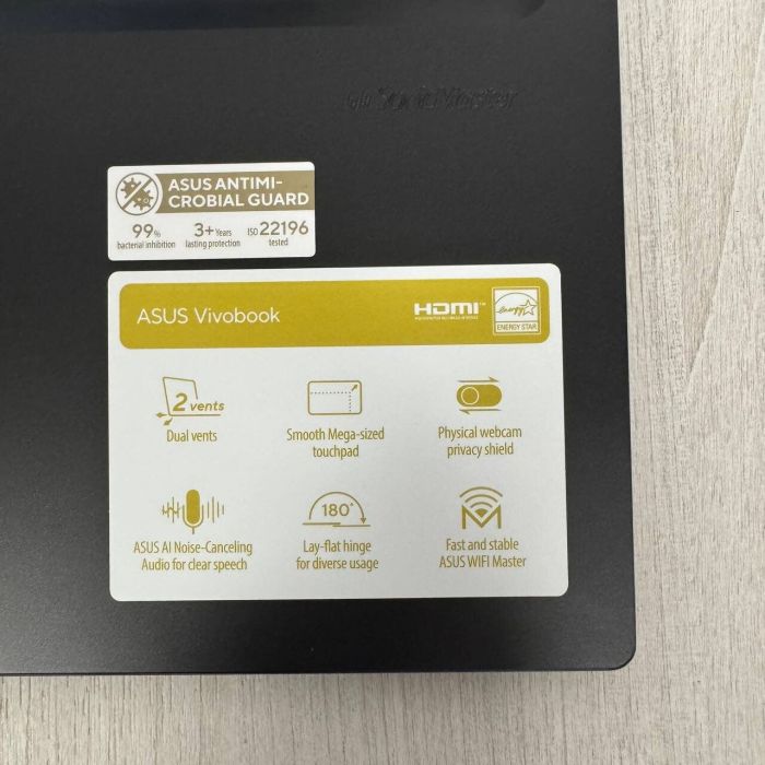 Ультрабук Б-клас Asus VivoBook 16 F1605VA / 16" (1920x1200) IPS / Intel Core i7-1355U (10 (12) ядер по 1.7 - 5.0 GHz) / 16 GB DDR4 / 512 GB SSD NVMe / Intel Iris Xe Graphics / WebCam б/в - зображення 9