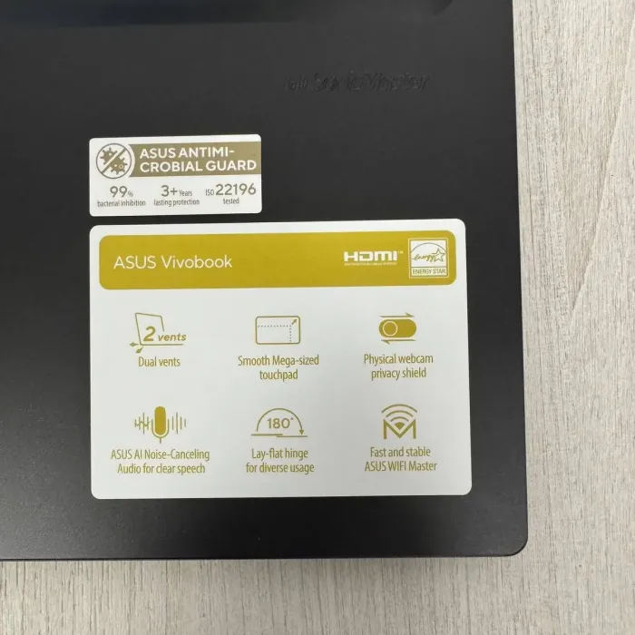 Ультрабук Б-клас Asus VivoBook 16 F1605VA / 16" (1920x1200) IPS / Intel Core i7-1355U (10 (12) ядер по 1.7 - 5.0 GHz) / 16 GB DDR4 / 512 GB SSD NVMe / Intel Iris Xe Graphics / WebCam б/в - зображення 9