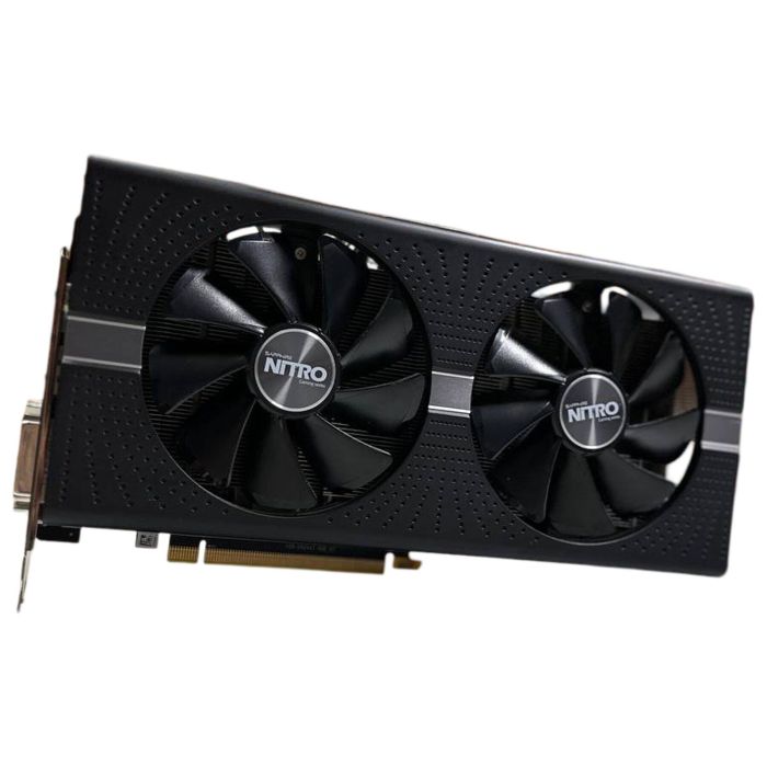 Дискретна відеокарта Sapphire Radeon RX 580 Nitro+, 8 GB GDDR5, 256-bit / 1x DVI, 2x HDMI, 2x DisplayPort / (11265-01-20G) б/в - зображення 1