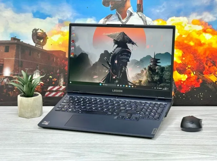 Ігровий ноутбук Lenovo Legion 5 15ACH6H / 15.6" (1920x1080) IPS / AMD Ryzen 5 5600H (6 (12) ядер по 3.3 - 4.2 GHz) / 16 GB DDR4 / 512 GB SSD M.2 / nVidia GeForce RTX 3060, 6 GB GDDR6, 192-bit / WebCam / Win 11 Home б/в - зображення 4