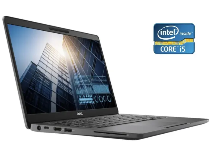Ультрабук Б-клас Dell Latitude 5300 / 13.3" (1920x1080) IPS / Intel Core i5-8365U (4 (8) ядра по 1.6 - 4.1 GHz) / 8 GB DDR4 / 256 GB SSD / Intel UHD Graphics / WebCam / Win 10 Pro б/в - зображення 1