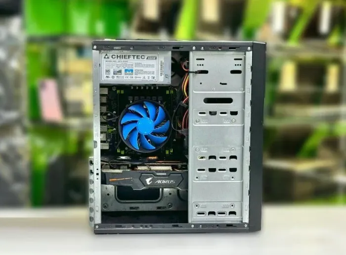 Ігровий ПК GameMax ET-211-2U3 Tower / Intel Xeon E5-2640v3 (8 (16) ядер по 2.6 - 3.4 GHz) / 16 GB DDR3 / 512 GB SSD / Radeon RX 580, 8 GB GDDR6, 256-bit / Win 10 б/в - зображення 4