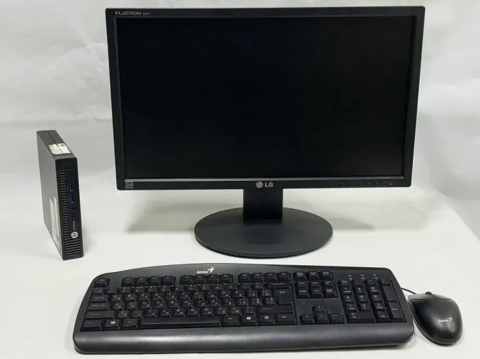 Комплект ПК: HP ProDesk 400 G1 Desktop Mini USFF / Intel Core i3-4160T (2 (4) ядра по 3.1 GHz) / 8 GB DDR3 / 256 GB SSD M.2 / Intel HD Graphics 4400 + Монітор LG Flatron E2211S-BN / 22" (1920x1080) TN / VGA б/в - зображення 3