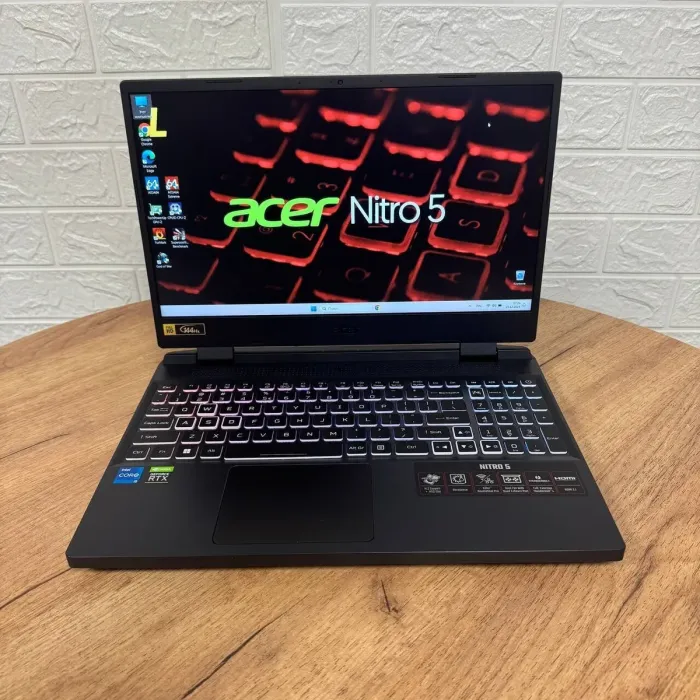 Ігровий ноутбук Б-клас Acer Nitro 5 AN515-58 / 15.6" (1920x1080) IPS / Intel Core i5-12500H (12 (16) ядер по 3.3 - 4.5 GHz) / 16 GB DDR4 / 512 GB SSD / nVidia GeForce RTX 3050 Ti, 4 GB GDDR6, 128-bit / WebCam б/в - зображення 2