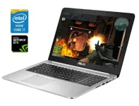 Ігровий ноутбук Asus K501UW / 15.6" (1920x1080) TN / Intel Core i7-6500U (2 (4) ядра по 2.5 - 3.1 GHz) / 16 GB DDR4 / 480 GB SSD / nVidia GeForce GTX 960M, 2 GB GDDR5, 128-bit / WebCam б/в