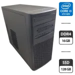 Комп'ютер Inter-Tech Tower / Intel Core i3-6100 (2 (4) ядра по 3.7 GHz) / 16 GB DDR4 / 128 GB SSD / Intel HD Graphics 530 б/в