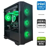 Збірка під замовлення: комп'ютер MSI MAG Forge M100R Black Tower / Intel Core i5-12400F (6 (12) ядер по 2.5 - 4.4 GHz) / 32 GB DDR5 / 1000 GB SSD M.2 / nVidia GeForce RTX 5060, 8 GB GDDR7, 128-bit / 650W