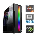 Ігровий ПК Tower / AMD Ryzen 5 5500 (6 (12) ядер по 3.6 - 4.2 GHz) NEW / 16 GB DDR4 NEW / 500 GB SSD NEW / nVidia GeForce GTX 1070, 8 GB GDDR5, 256-bit б/в