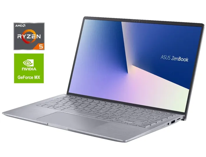 Ультрабук Asus ZenBook 14 Q407IQ / 14" (1920x1080) IPS / AMD Ryzen 5 4500U (6 ядер по 2.3 - 4.0 GHz) / 8 GB DDR4 / 256 GB SSD / nVidia GeForce MX350, 2 GB GDDR5, 64-bit / WebCam б/в - зображення 1