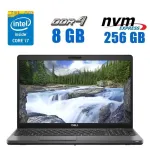 Ультрабук Б-клас Dell Latitude 5501 / 15.6" (1920x1080) TN / Intel Core i7-9850H (6 (12) ядра по 2.6 - 4.6 GHz) / 8 GB DDR4 / 256 GB SSD M.2 / Intel UHD Graphics 630 / WebCam / Win 10 Pro Lic б/в