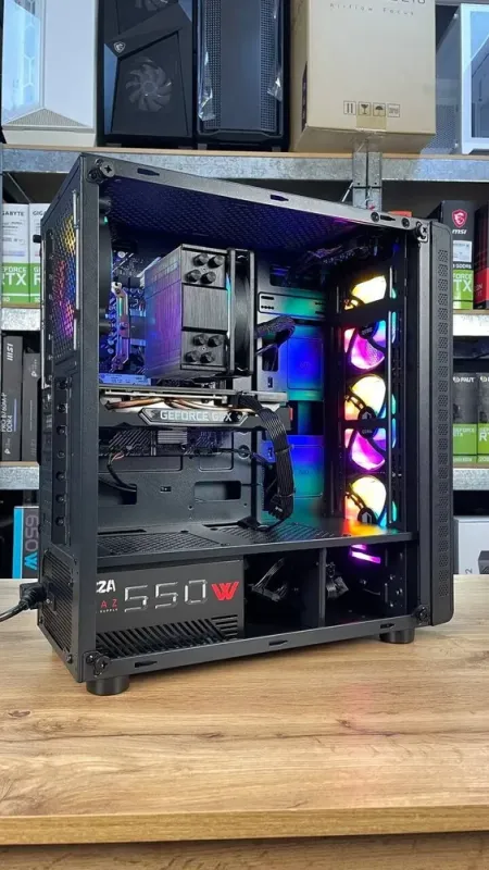 Збірка під замовлення: Qube Storm Black Tower / Intel Core i5-10400F (6 (12) ядер по 2.9 - 4.3 GHz) / 16 GB DDR4 / 500 GB SSD M.2 / nVidia GeForce GTX 1660 Super, 6 GB GDDR6, 192-bit / HDMI / 550W б/в - зображення 5