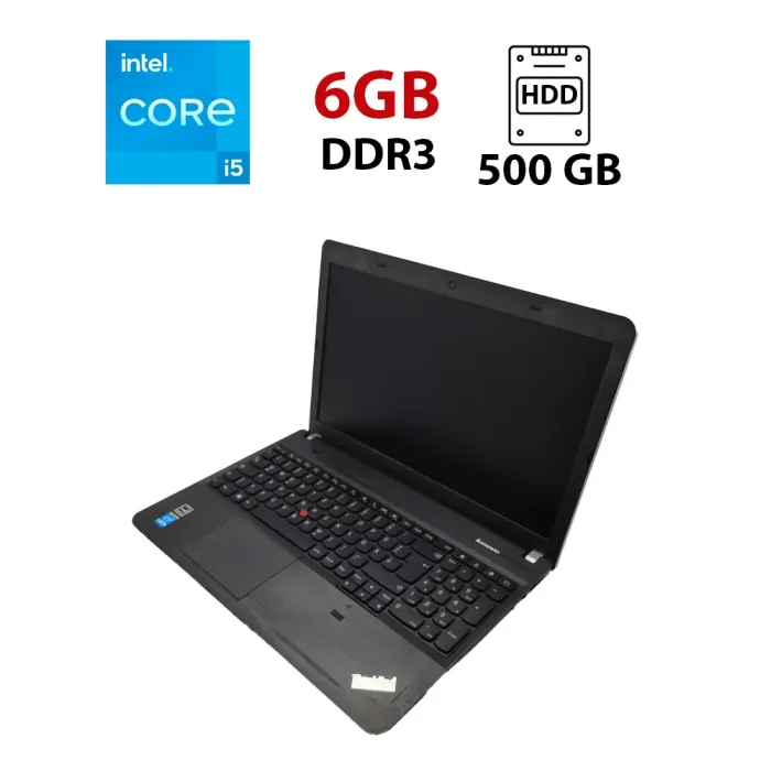 Ноутбук Lenovo E540 / 15.6" (1366x768) TN / Intel Core i5-4300M (2 (4) ядра по 2.6 - 3.3 GHz) / 6 GB DDR3 / 500 GB HDD / Intel HD Graphics 4600 / WebCam б/в - зображення 1