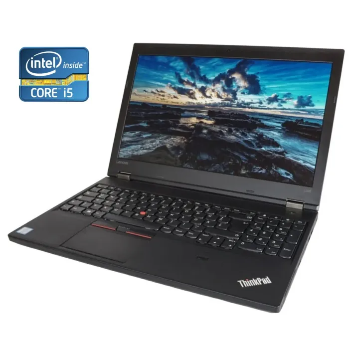 Ноутбук Lenovo ThinkPad L560 / 15.6" (1920x1080) IPS / Intel Core i5-6200U (2 (4) ядра по 2.3 - 2.8 GHz) / 8 GB DDR3 / 256 GB SSD / Intel HD Graphics 520 / WebCam / DVD-ROM / Win 10 Pro б/в - зображення 1
