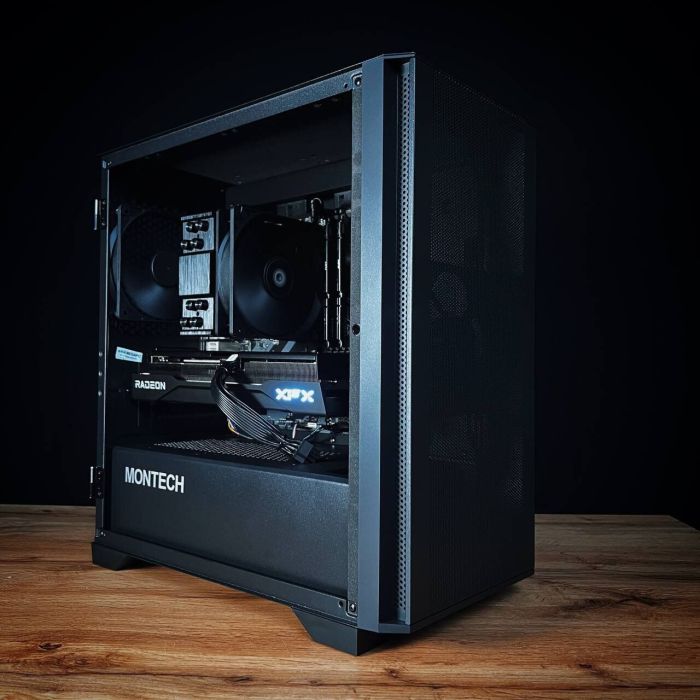 Збірка на замовлення: ігровий ПК Montech Air 100 Lite Tower / AMD Ryzen 5 7500F (6 (12) ядер по 3,7 - 5,0 ГГц) / 32 ГБ DDR5 / 1000 ГБ SSD M.2 / AMD Radeon RX 9060 XT, 16 ГБ GDDR6, 128-біт / 650 Вт - зображення 2