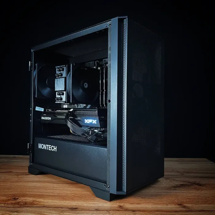 Збірка на замовлення: ігровий ПК Montech Air 100 Lite Tower / AMD Ryzen 5 7500F (6 (12) ядер по 3,7 - 5,0 ГГц) / 32 ГБ DDR5 / 1000 ГБ SSD M.2 / AMD Radeon RX 9060 XT, 16 ГБ GDDR6, 128-біт / 650 Вт - зображення 2