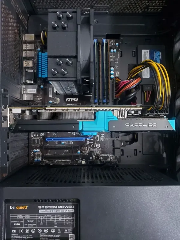 Комплект ПК: Frontier Asaro Tower / Intel Core i7-4790 (4 (8) ядра по 3.6 - 4.0 GHz) / 32 GB DDR3 / 480 GB SSD + 500 GB HDD / AMD Radeon R9 290X, 8 GB GDDR5, 512-bit / 450W + Монітор LG 24MB37PM-B / 24" (1920x1080) IPS б/в - зображення 5