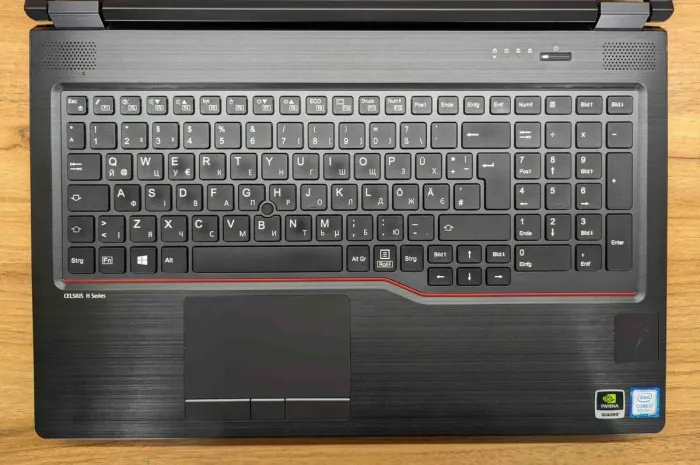 Мобільна робоча станція Fujitsu Celsius H780 / 15.6" (1920x1080) IPS / Intel Core i7-8750H (6 (12) ядер по 2.2 - 4.1 GHz) / 32 GB DDR4 / 512 GB SSD / nVidia Quadro P600, 4 GB GDDR5, 128-bit / WebCam / 4G / Windows 10 б/в - зображення 5