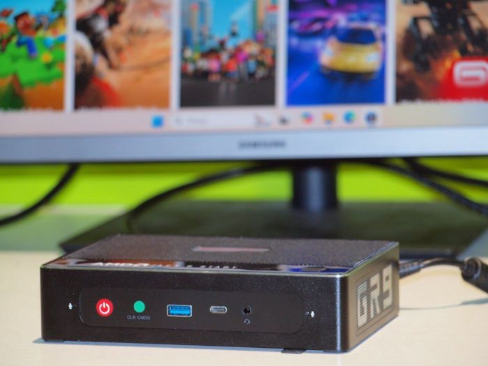 Неттоп Beelink GR9 USFF / AMD Ryzen 9 5900HX (8 (16) ядер по 3.3 - 4.6 GHz) / 16 GB DDR4 / 240 GB SSD / AMD RX Vega 8 / USB 3.1 / Wi-Fi / Bluetooth / Блок живлення в комплекті б/в - зображення 5