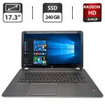 Ноутбук HP 17-e026sg / 17.3" (1600x900) TN / AMD A10-5750M (4 ядра по 2.5 - 3.5 GHz) / 8 GB DDR3 / 240 GB SSD / AMD Radeon HD 8670M, 1 GB GDDR3, 64-bit / WebCam / DVD-ROM б/в