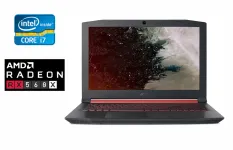Ігровий ноутбук Acer Nitro 5 AN515-42 / 15.6" (1920x1080) IPS / AMD Ryzen 5-2500U (4 (8) ядра по 2.0 - 3.6 GHz) / 16 GB DDR4 / 500 GB SSD / AMD Radeon RX 560X, 4 GB GDDR5, 128-bit / WebCam / Windows 10 б/в