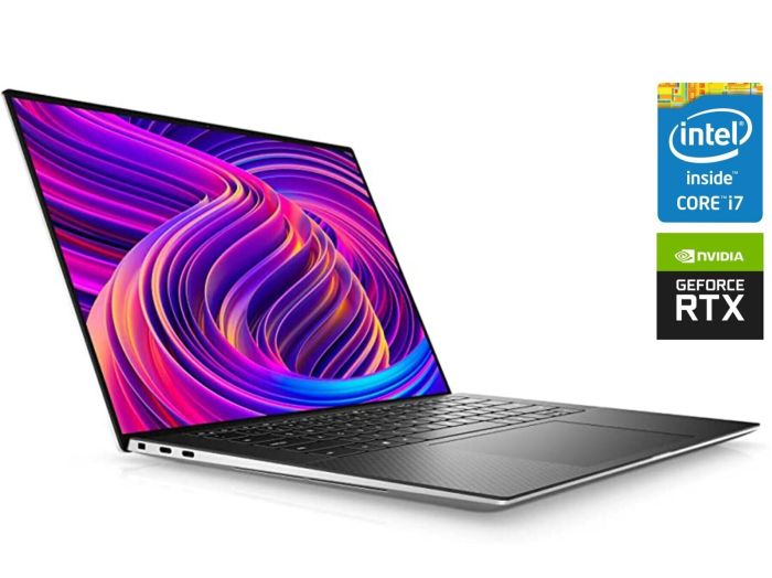 Ігровий ноутбук Dell XPS 15 9510 / 15.6" (1920x1200) IPS / Intel Core i7-11800H (8 (16) ядер по 4.6 GHz) / 16 GB DDR4 / 512 GB SSD NVMe / nVidia GeForce RTX 3050, 4 GB GDDR6, 128-bit / WebCam б/в - зображення 1