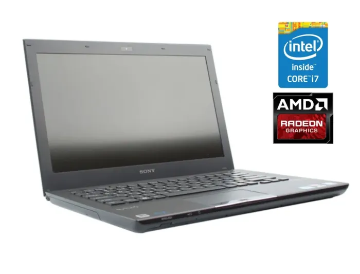 Ноутбук Б-клас Sony Vaio VPC-SB1A9E / 13.3" (1366x768) TN / Intel Core i7-2620M (2 (4) ядра по 2.7 - 3.4 GHz) / 8 GB DDR3 / 128 GB SSD / AMD Radeon HD 6630M, 1 GB GDDR3, 128-bit / WebCam / DVD-ROM / Win 10 Pro б/в - зображення 1