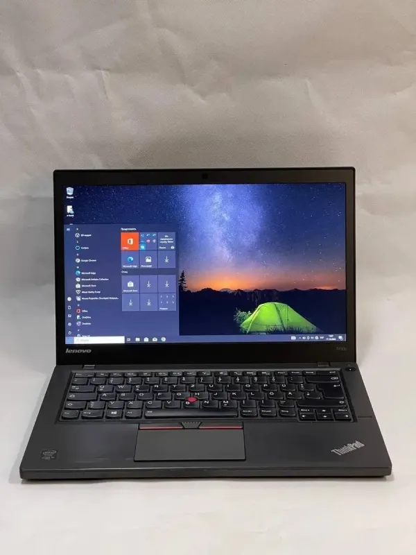 Ноутбук Б-клас Lenovo ThinkPad T450s / 14" (1600x900) TN / Intel Core i5-5300U (2 (4) ядра по 2.3 - 2.9 GHz) / 8 GB DDR3 / 180 GB SSD / Intel HD Graphics 5500 / WebCam / VGA б/в - зображення 2