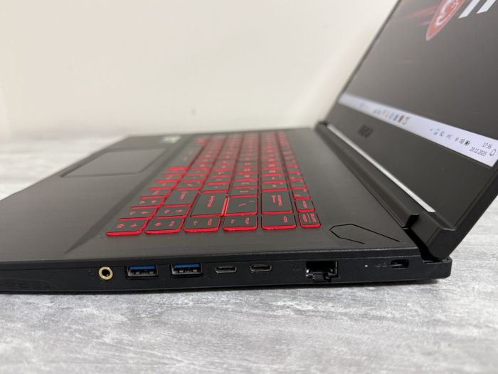 Ігровий ноутбук MSI GF65 Thin 10UE / 15.6" (1920x1080) IPS / Intel Core i5-10500H (6 (12) ядер по 2,5 - 4,5 ГГц) / 16 ГБ DDR4 / 512 ГБ SSD M.2 / nVidia GeForce RTX 3060, 6 ГБ GDDR6, 192-bit / WebCam б/в - изображение 6