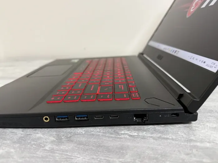 Ігровий ноутбук MSI GF65 Thin 10UE / 15.6" (1920x1080) IPS / Intel Core i5-10500H (6 (12) ядер по 2,5 - 4,5 ГГц) / 16 ГБ DDR4 / 512 ГБ SSD M.2 / nVidia GeForce RTX 3060, 6 ГБ GDDR6, 192-bit / WebCam б/в - зображення 6