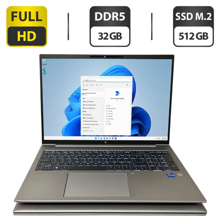 Мобільна робоча станція HP ZBook Firefly 16 G10 / 16" (1920x1200) IPS / Intel Core i7-1360P (12 (16) ядер по 2.2 - 5.0 GHz) / 32 GB DDR5 / 512 GB SSD M.2 / Intel Iris Xe Graphics / WebCam / Fingerprint б/в - зображення 1