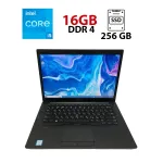 Ноутбук Dell Latitude 7480 / 14" (1366х768) TN / Intel Core i5-7200U (2 (4) ядра по 2.5 - 3.1 GHz) / 16 GB DDR4 / 256 GB SSD M.2 / Intel HD Graphics 520 / WebCam б/в