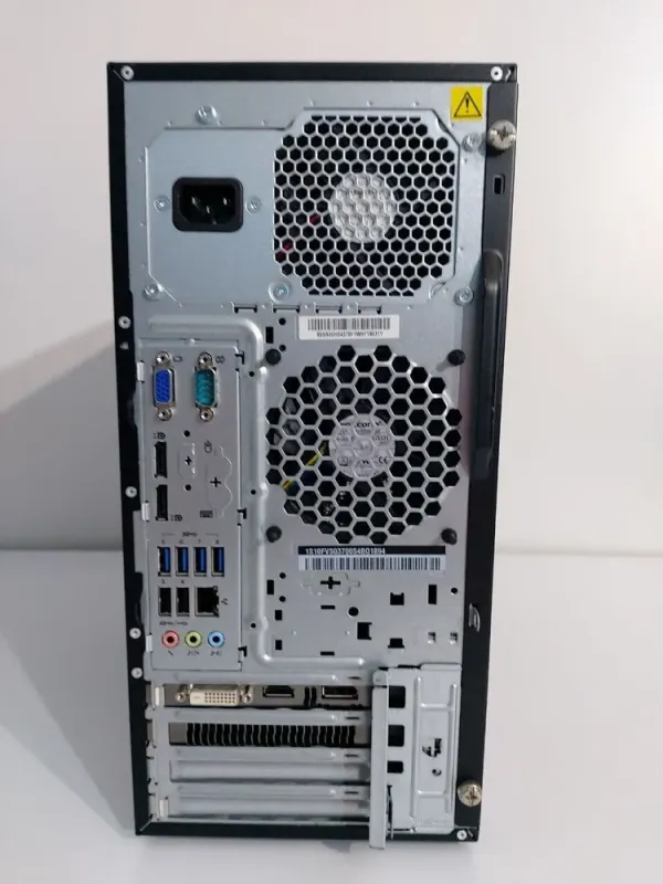 Комп'ютер Lenovo ThinkCentre M800 Tower / Intel Core i5-6500 (4 ядра по 3.2 - 3.6 GHz) / 16 GB DDR4 / 512 GB SSD / AMD Radeon RX 570, 4 GB GDDR5, 256-bit / 350W / DVD-ROM б/в - зображення 5
