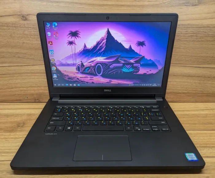 Ноутбук Dell Latitude 3470 / 14" (1366x768) TN / Intel Core i5-6200U (2 (4) ядра по 2.3 - 2.8 GHz) / 8 GB DDR3 / 240 GB SSD / Intel HD Graphics 520 / WebCam / HDMI / Windows 10 б/в - зображення 2