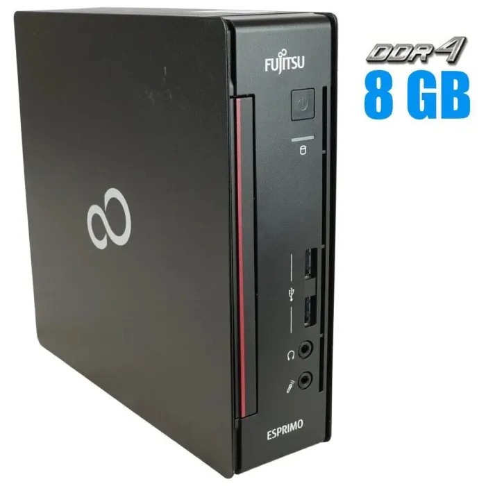 Неттоп Fujitsu Esprimo Q556 USFF / Intel Core i3-6100T (2 (4) ядра по 3.2 GHz) / 8 GB DDR4 / 240 GB SSD / Intel HD Graphics 530 б/в - зображення 1