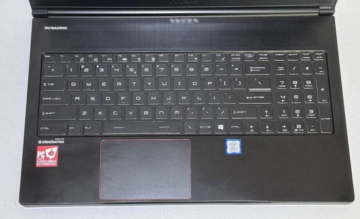 Ігровий ноутбук MSI MegaBook GS63 Stealth 8RE / 15.6" (1920x1080) IPS / Intel Core i7-8750H (6 (12) ядер по 2.2 - 4.1 GHz) / 32 GB DDR4 / 512 GB SSD / nVidia GeForce GTX 1060, 6 GB GDDR5, 192-bit / WebCam б/в - изображение 3