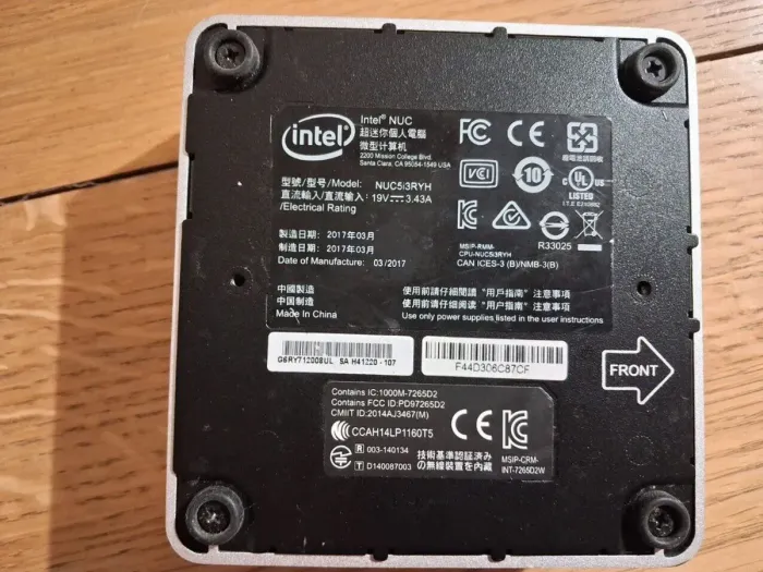 Неттоп Intel NUC NUC5i3RYH USFF / Intel Core i3-5010U (2 (4) ядра по 2.1 GHz) / 8 GB DDR3 / 256 GB SSD / Intel HD Graphics 5500 / miniDP / mHDMI / Wi-Fi б/в - зображення 5