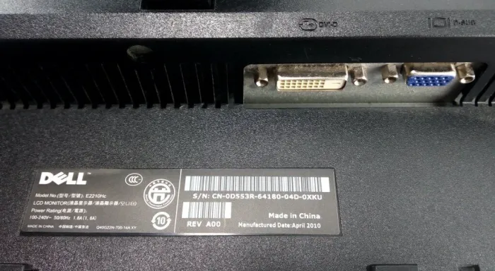 Монітор Dell P2210f / 22" (1680x1050) TN / DVI, VGA б/в - зображення 4