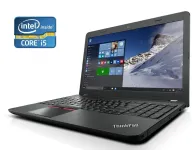 Ноутбук Lenovo ThinkPad E560 / 15.6" (1366x768) TN / Intel Core i5-6200U (2 (4) ядра по 2.3 - 2.8 GHz) / 8 GB DDR3 / 240 GB SSD / Intel HD Graphics 520 / WebCam / DVD-ROM / Win 10 Pro б/в