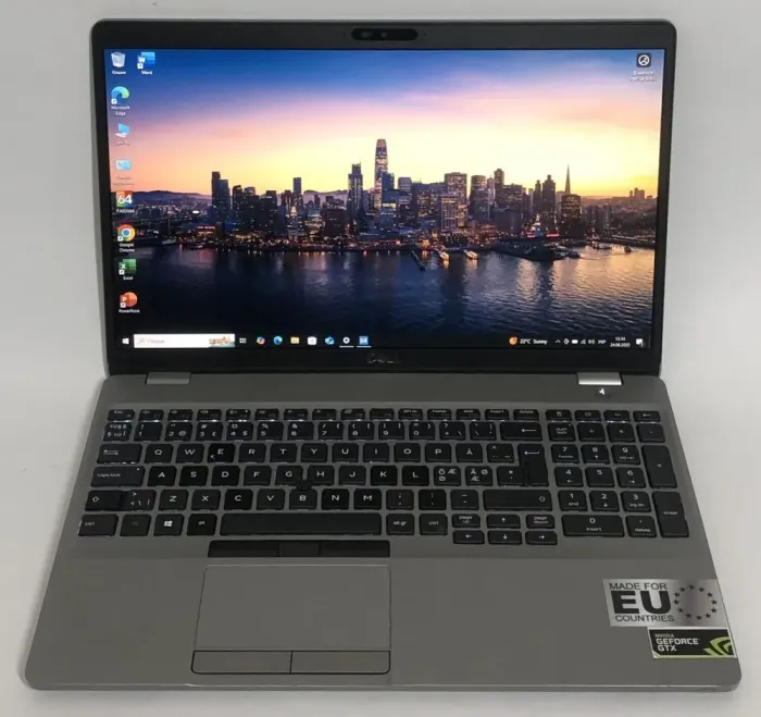 Мобільна робоча станція Б-класу Dell Precision 3551 / 15,6" (1920x1080) IPS / Intel Core i7-10750H (6 (12) ядер по 2.6 - 5.0 GHz) / 32 GB DDR4 / 512 GB SSD NVMe / nVidia Quadro P620, 4 GB GDDR5, 128-bit / WebCam / Win 10 Pro б/в - зображення 2