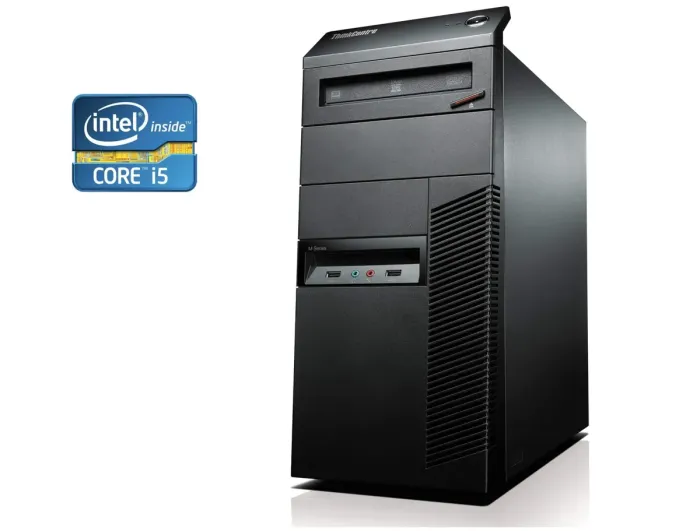 ПК Б-клас Lenovo ThinkCentre M92p Tower / Intel Core i5-3470 (4 ядра по 3.2 - 3.6 GHz) / 8 GB DDR3 / 120 GB SSD + 250 HDD / Intel HD Graphics 2500 / DVD-RW б/в - зображення 1