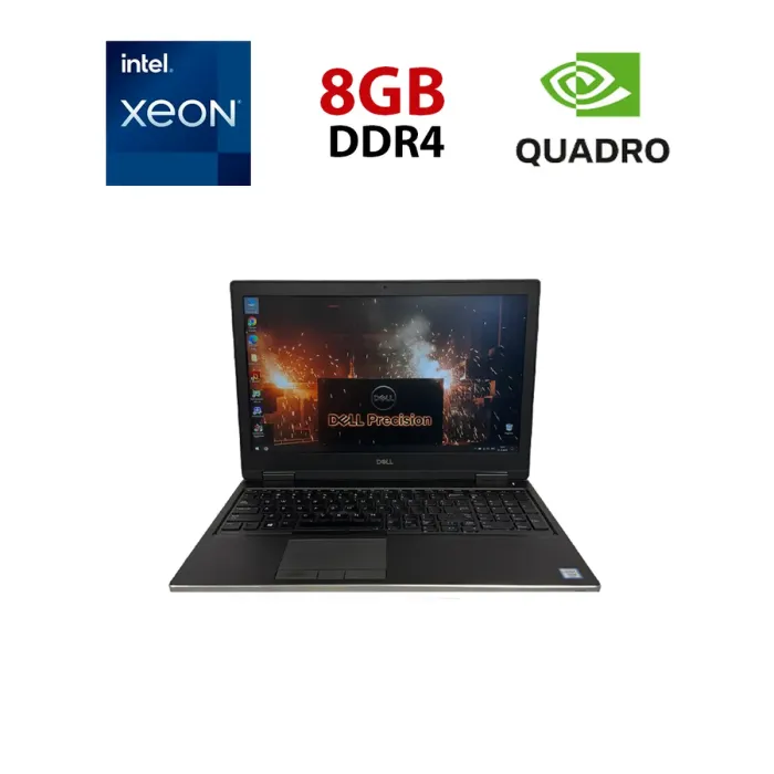 Мобільна робоча станція Dell Precision 7540 / 15,6" (1920x1080) IPS / Intel Xeon E-2276M (6 (12) ядер по 2,8 - 4,7 ГГц) / 16 ГБ DDR4 / 256 ГБ SSD / nVidia Quadro T2000, 4 ГБ GDDR5, 128-біт / WebCam б/в - зображення 1
