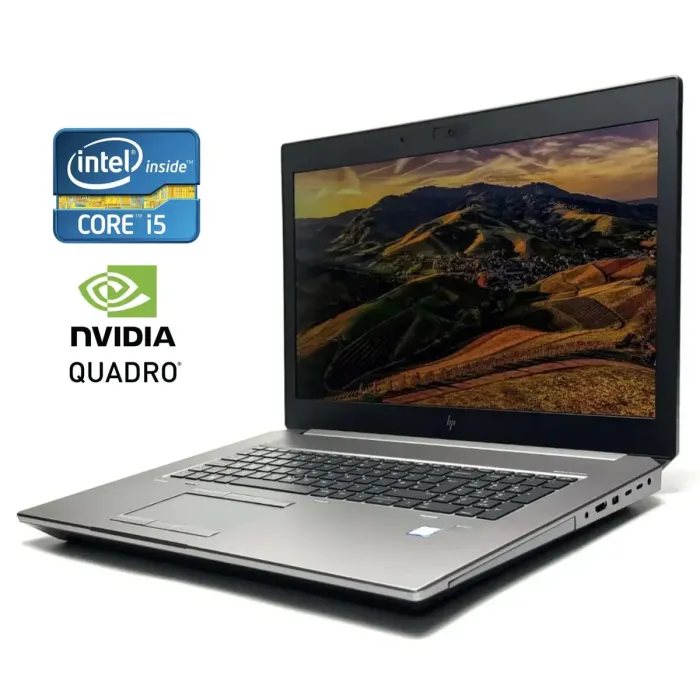 Мобільна робоча станція Б-класу HP ZBook 17 G6 / 17,3" (1920x1080) IPS / Intel Core i5-9400H (4 (8) ядра по 2,5 - 4,3 ГГц) / 16 ГБ DDR4 / 512 ГБ SSD / nVidia Quadro T1000, 4 ГБ GDDR5, 128-біт / WebCam / Win 11 б/в - зображення 1