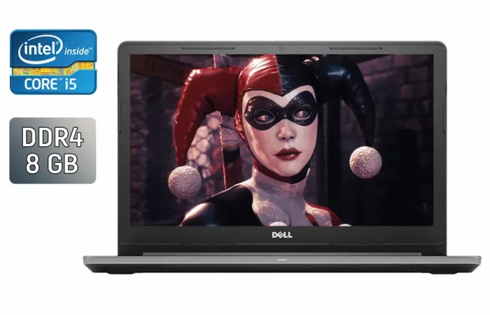 Ноутбук Б-клас Dell Vostro 15-3568 / 15.6" (1920x1080) IPS / Intel Core i5-7200U (2 (4) ядра по 2.5 - 3.1 GHz) / 8 GB DDR4 / 240 GB SSD / Intel HD Graphics 620 / WebCam / Windows 10 б/в - зображення 1